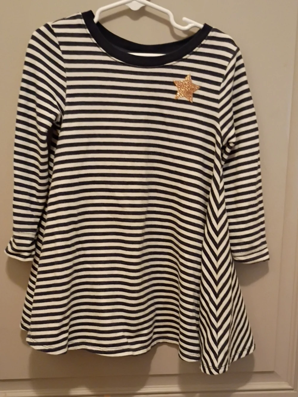 Old Navy Girl's Blue Striped Dress Size 4T Nautical